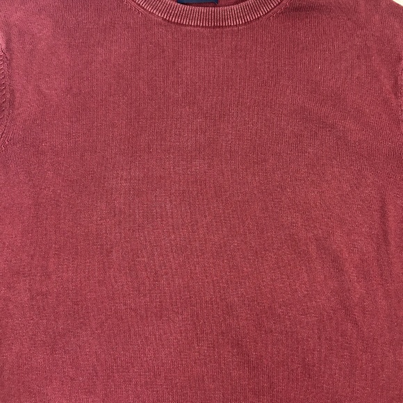 Vineyard Vines Red Cashmere Wool Blend Men’s Sweater Round Neck - Picture 5 of 6